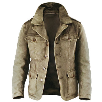 Men's Vintage Multi-Pocket Jacket